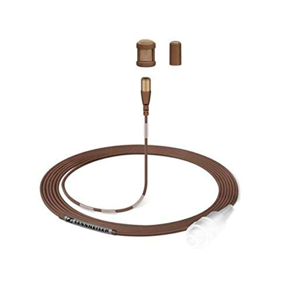 Sennheiser MKE 1-4-2 Miniature Omni-Directional Clip-On Lavalier Microphone with 3-Pin SE Connector Brown