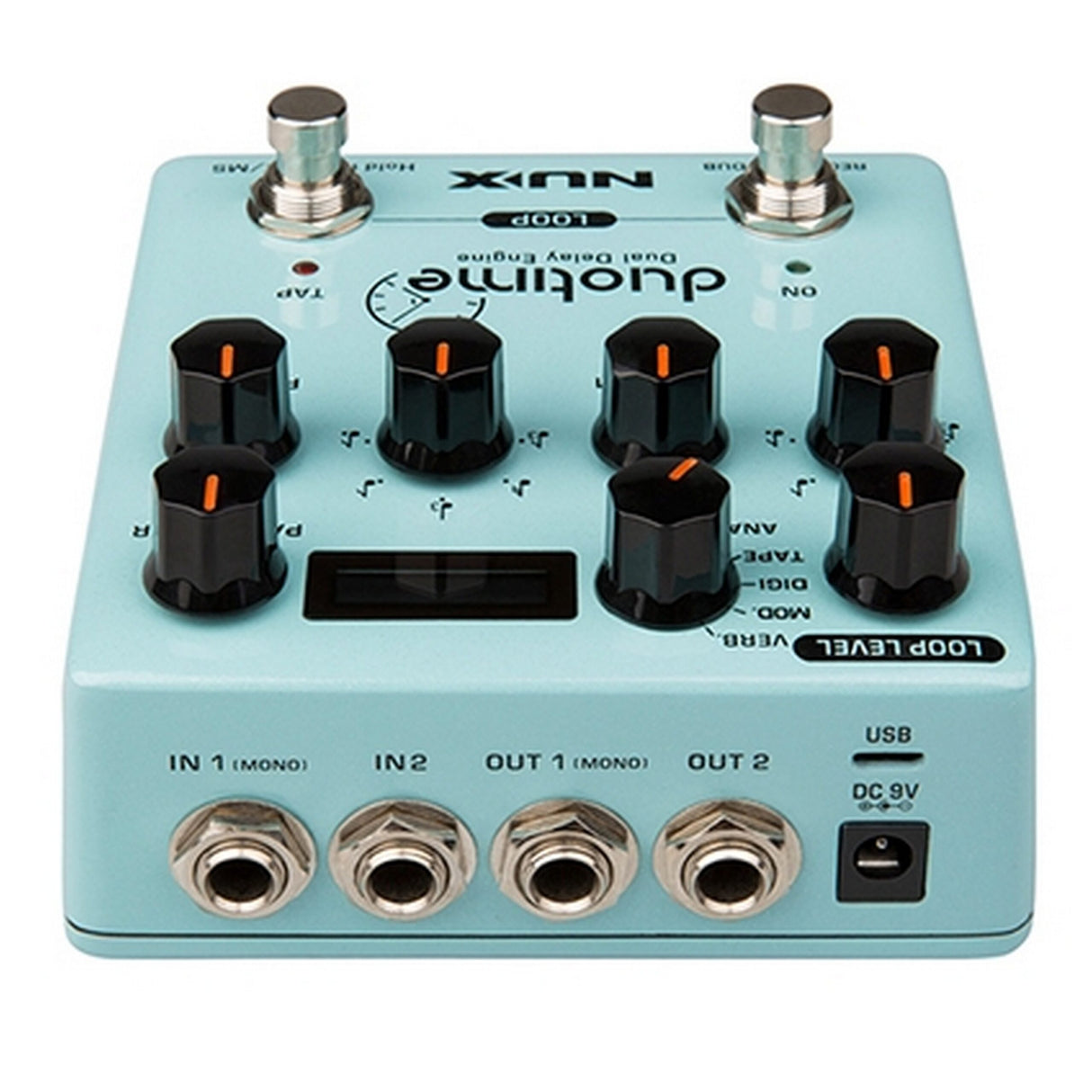 Nux DUOTIME Dual Delay Engine Stereo Delay Pedal