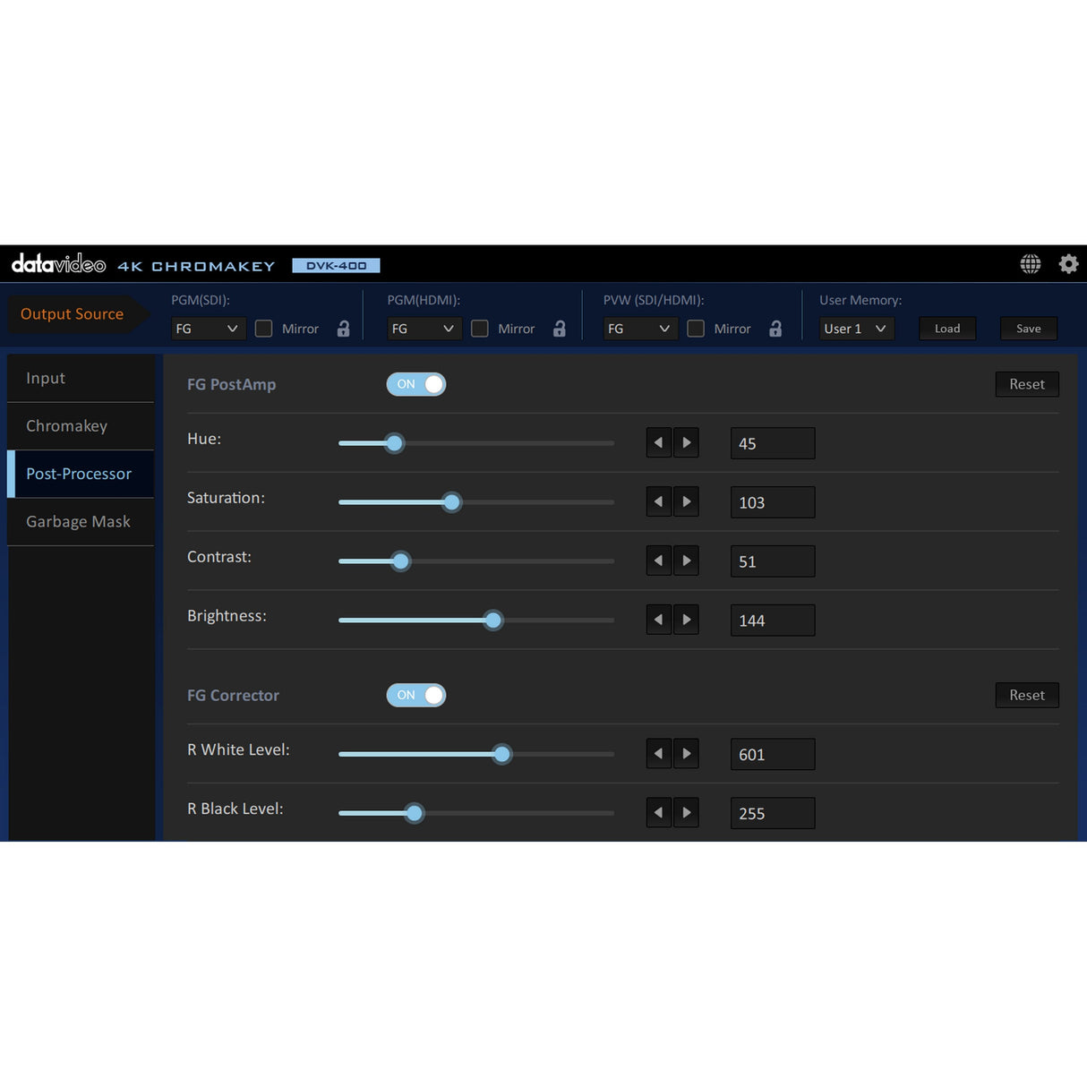 Datavideo DVK-400 4K Chromakeyer
