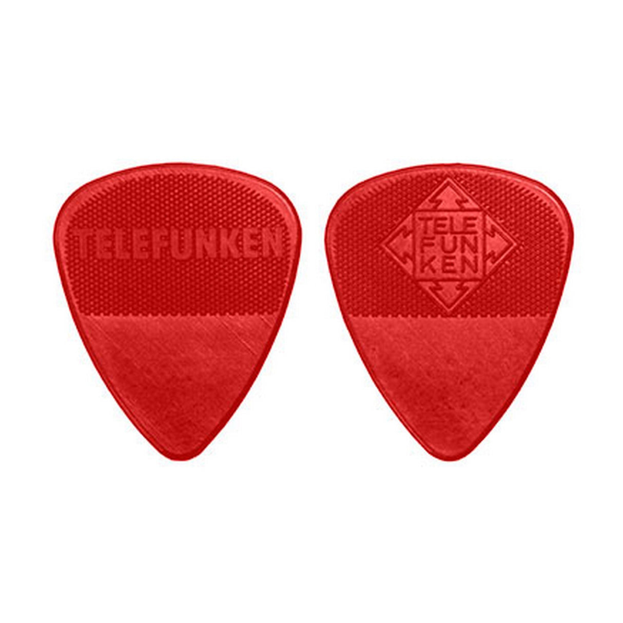 Telefunken 1mm Diamond 6 Pack Thin Guitar Picks Red - accessories
