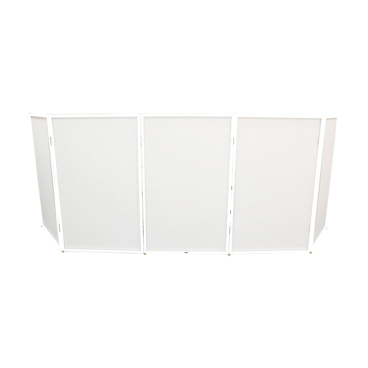 ProX XF-5X3048W 5 Panel DJ Facade W-Stainless Quick Release 180 Deg. Hinges White