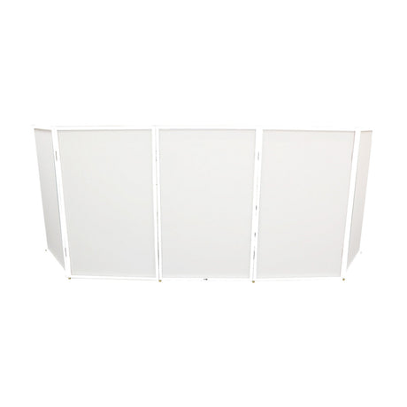 ProX XF-5X3048W 5 Panel DJ Facade W-Stainless Quick Release 180 Deg. Hinges White