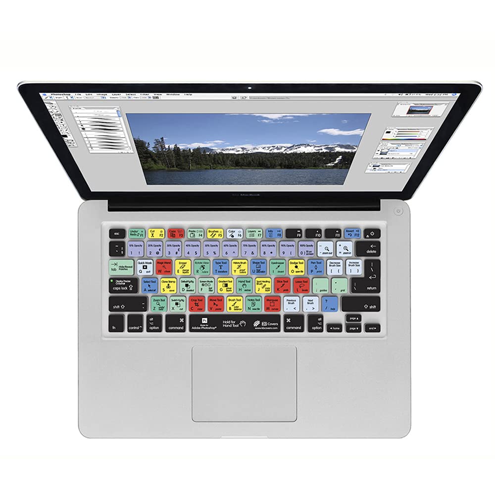 KB Covers Photoshop Keyboard Cover for MacBook/Air 13/Pro 2008 + /Retina and Wireless