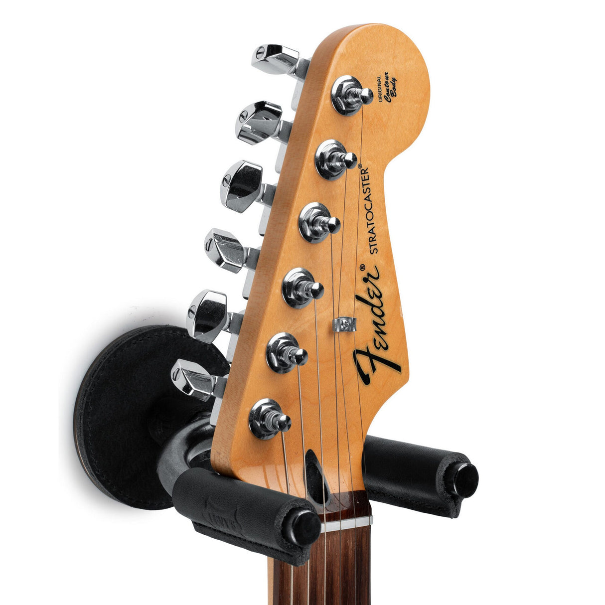 Levyās Smoke Forged Guitar Hanger with Black Leather - accessories