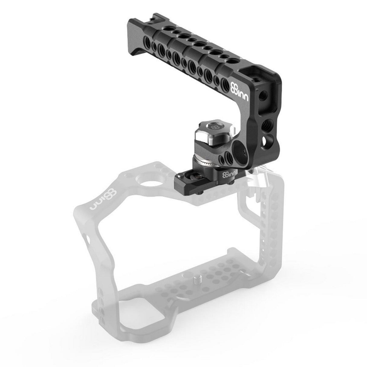 8Sinn 8-ANR28MMM + 8-SNR60MM Top Handle with Arri NATO Rosette 28mm Mount and Safety NATO Rail 60mm Scorpio