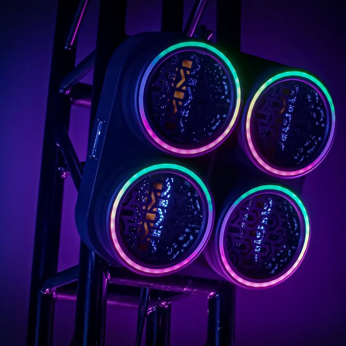 Blizzard Lighting Lux Quadra X4 High-Output Quad-Cell Blinder with RGB Aura and Ring Effects