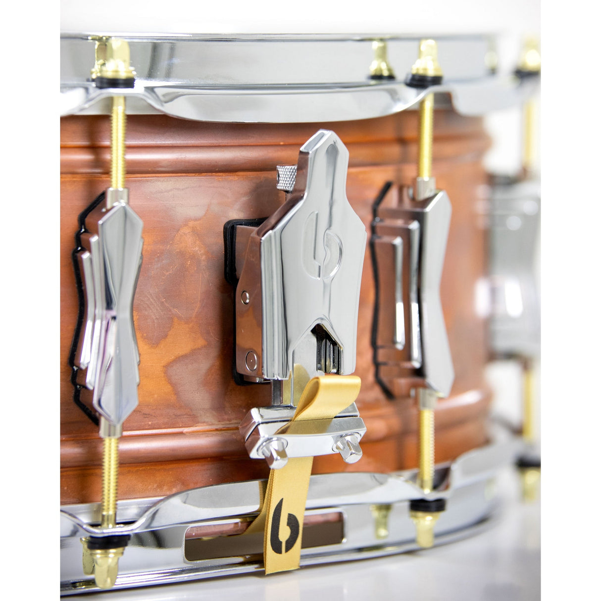 British Drum Co FB-14-60-SN Firebird Series 14x6-Inch Snare Drum, Copper Over Brass Finish