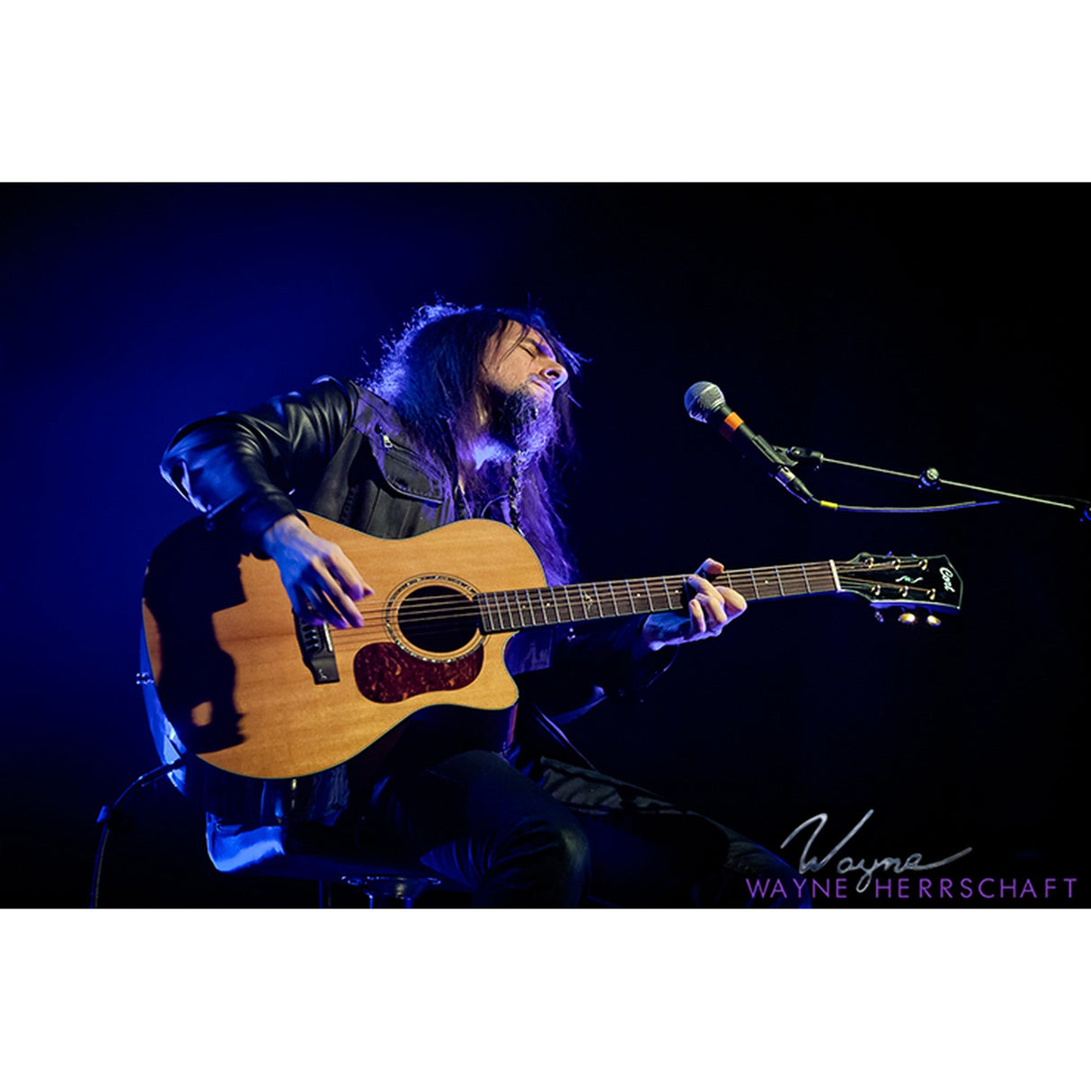 Cort GOLD A6 Acoustic-Electric Guitar Natural - guitar