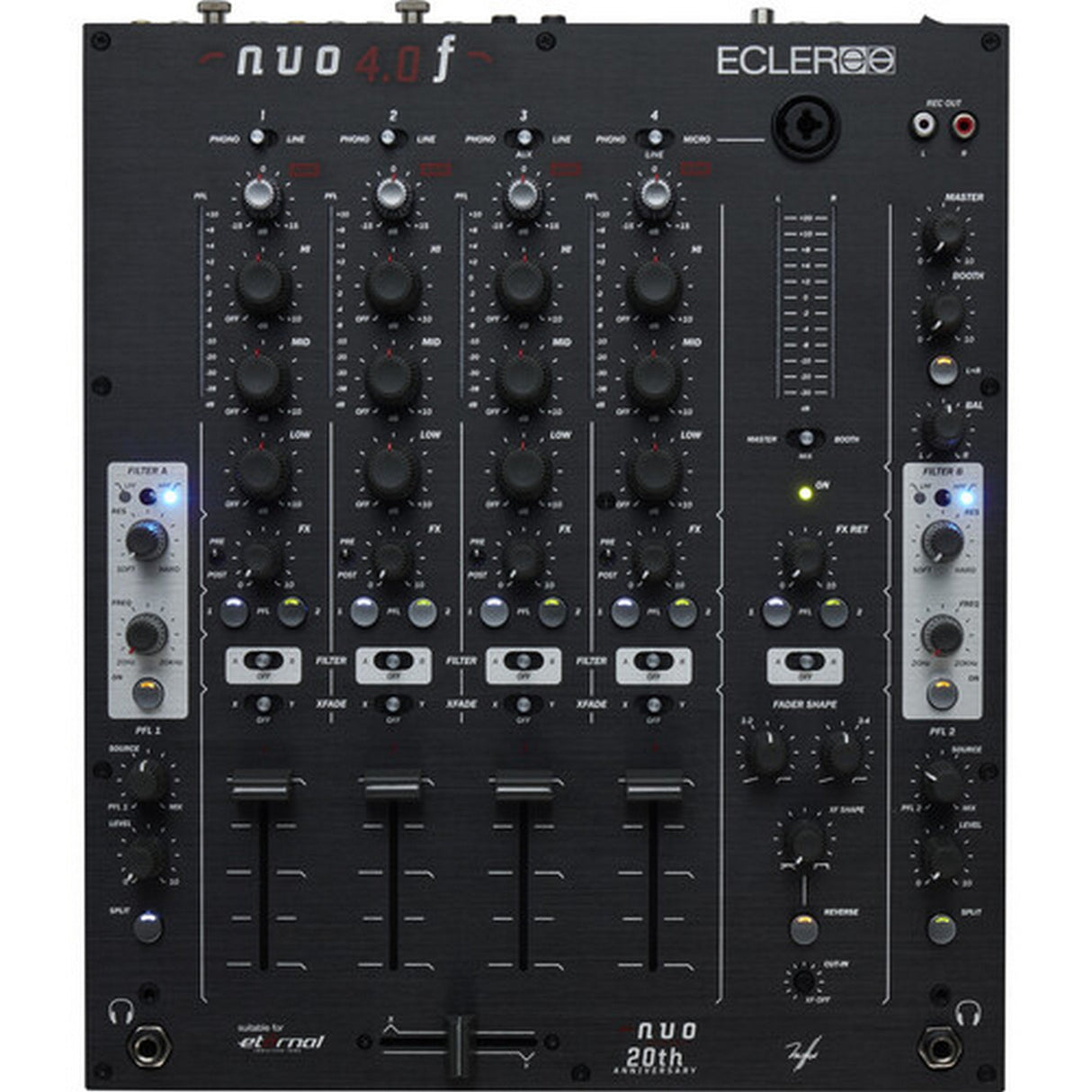 Ecler NUO4.0F 4-Channel Analog DJ Mixer