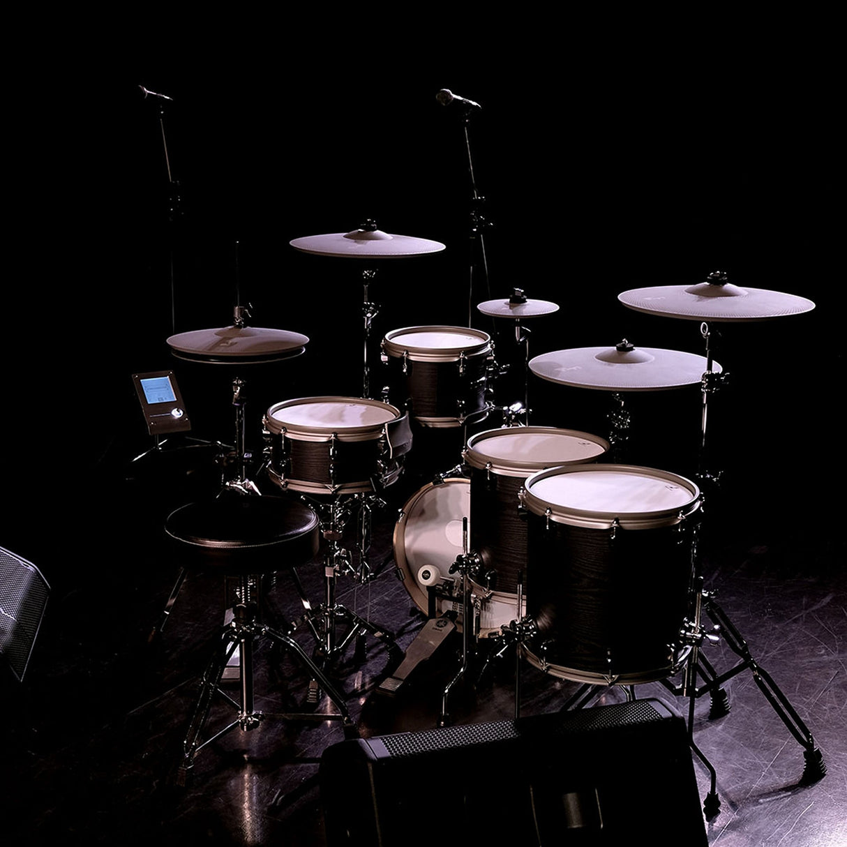 EFNOTE 5X Acoustic Designed Electronic Drum Set Black Oak Wrap