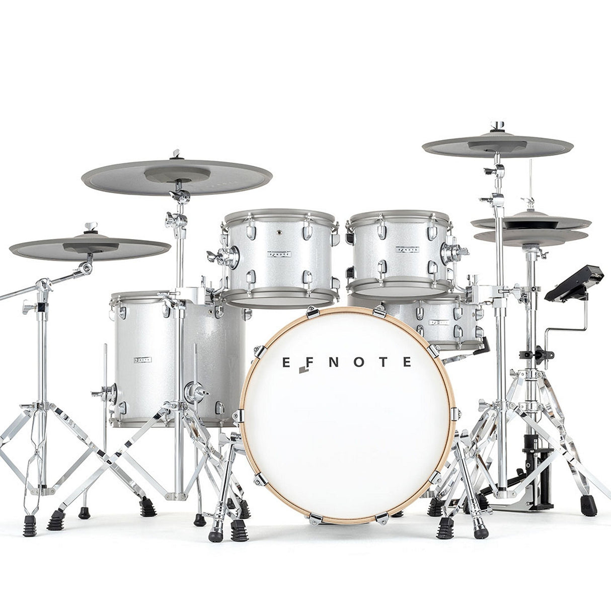 EFNOTE 7 Acoustic Designed Electronic Drum Set White / Sparkle