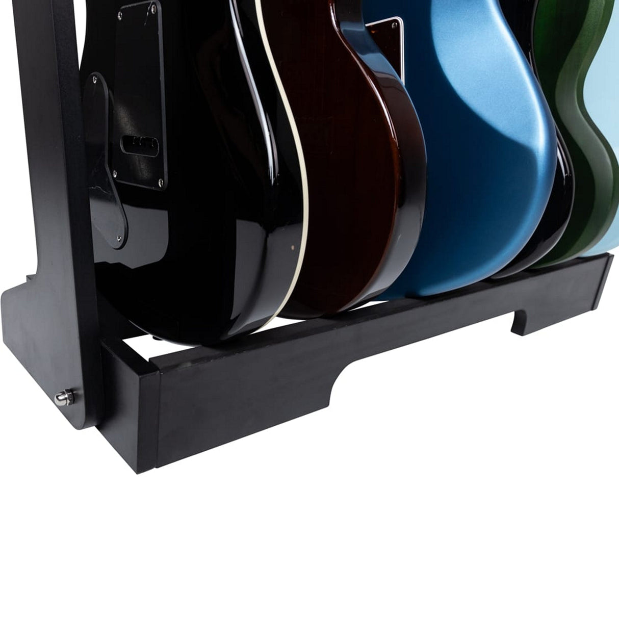 Gator GFW-GTR-WD6RK-BLK Frameworks Wooden Guitar Rack for 6 Guitars Black - accessories