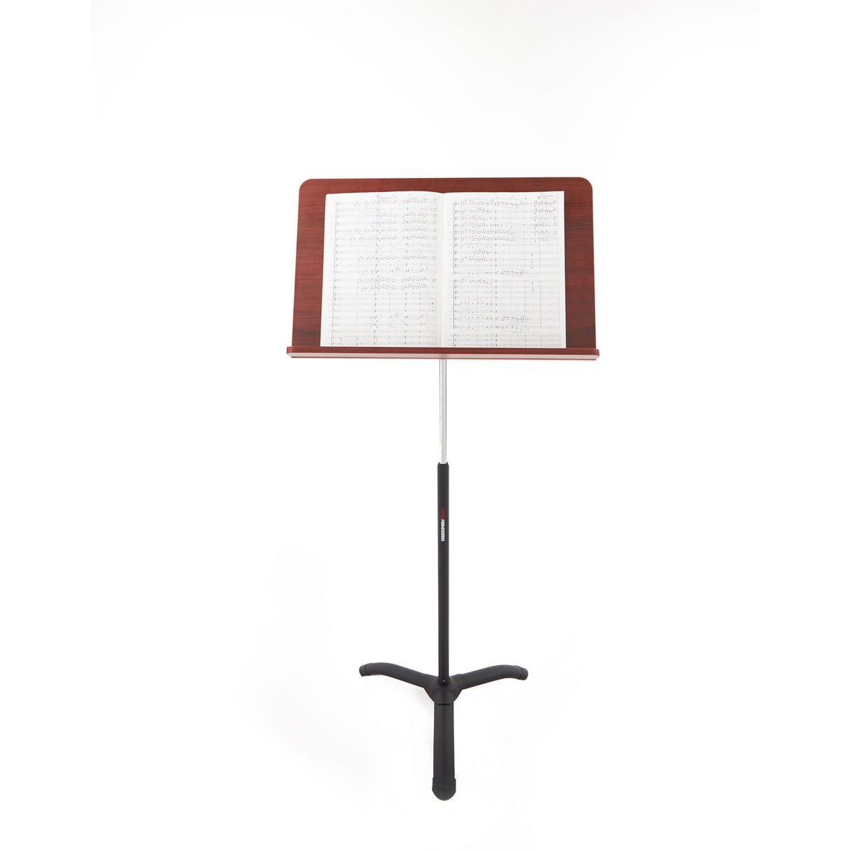Gator Wooden Conductor Music Stand with Brushed Metal Base