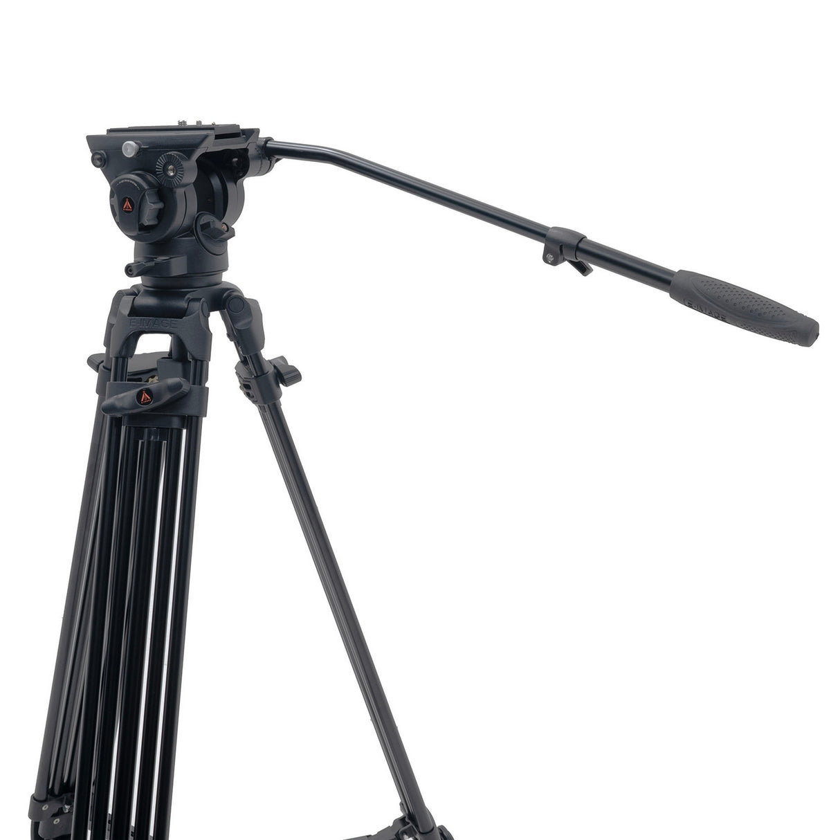Ikan EG780A2D 2-Stage Aluminum Fluid Head Tripod Kit with Dolly and Adjustable Drag<