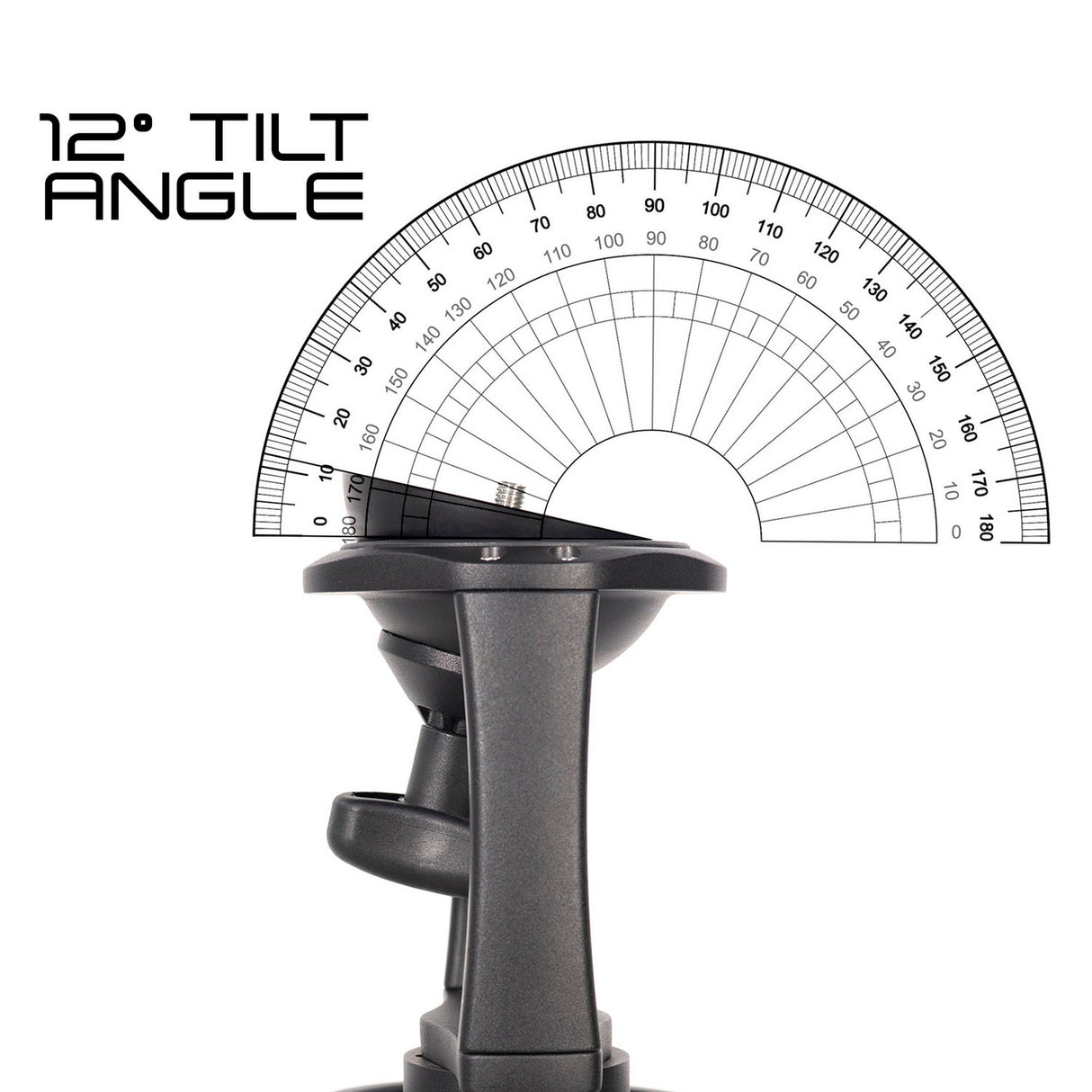Ikan EI-PTZ-PEDESTAL Pneumatic Aluminum PTZ Pedestal with 100mm Flat Base