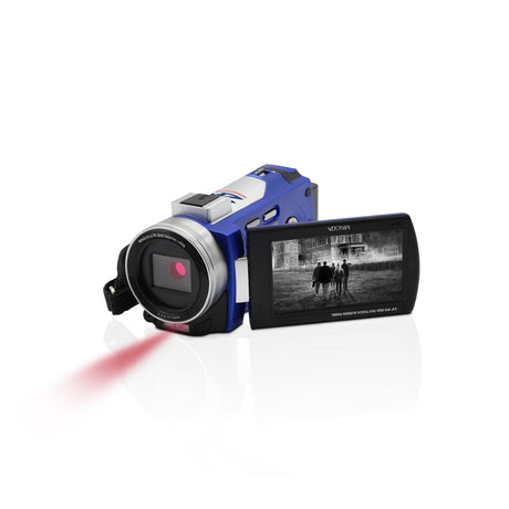 Minolta MN2K50NV 2.7K Ultra HD 48 MP Night Vision Camcorder Blue