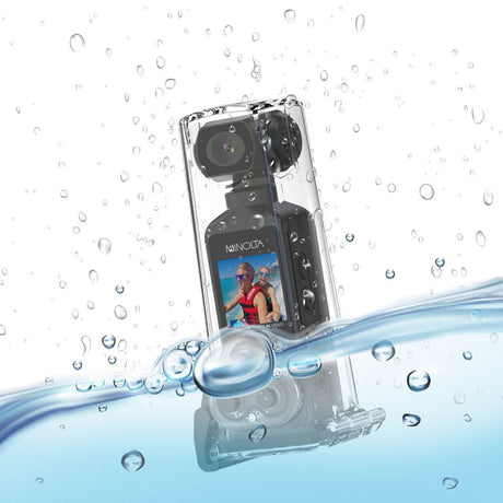 Minolta MN4KP1 Waterproof 4K Ultra HD Pocket Camcorder with WiFi Black