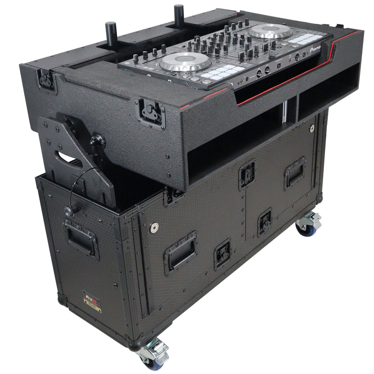 ProX XZF-UCXX Flip-Ready Hydraulic DJ Flight Case for Pioneer DJ DDJ-REV7 XDJ-XZ DDJ-1000 SZ2 SX3