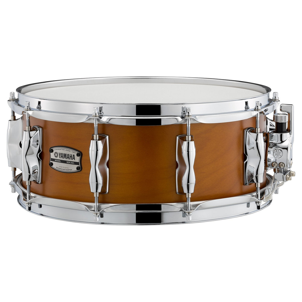 Yamaha Recording Custom Birch Snare Drum 10 1-Piece Lugs 1.6 Millimeter Steel Hoops - Real Wood / 14 x 5.5 inches