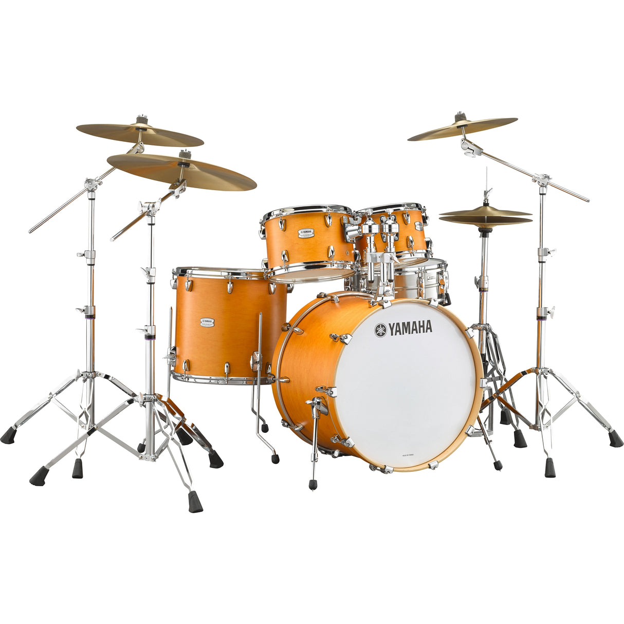 Yamaha Tour Custom Acoustic Multi-Piece Drum Kit - Caramel Satin / 3-piece set: 1x 18’’ Bass, 1x 12’’ Tom, 1x 14’’