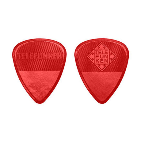 Telefunken 2mm Diamond 6 Pack Thick Guitar Picks Red - accessories