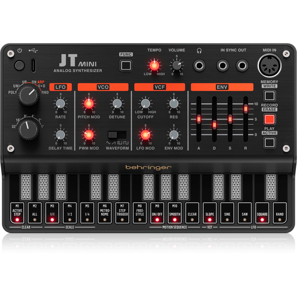 Behringer JT Mini Analog Polyphonic Synthesizer with Sequencer