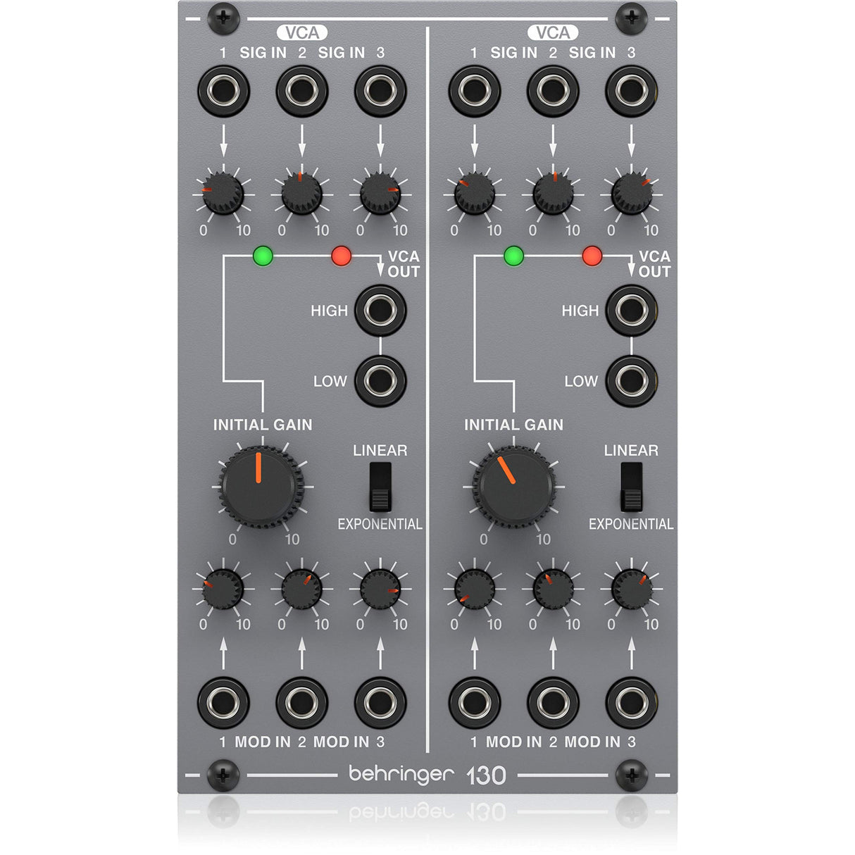 Behringer 130 DUAL VCA Legendary Analog Dual VCA Module for Eurorack