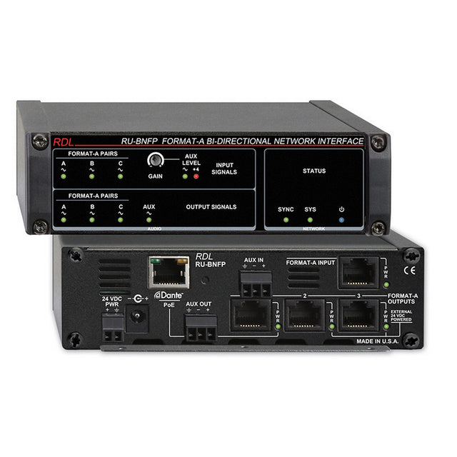 RDL RU-BNFP Format-A Bi-Directional Network Interface PoE