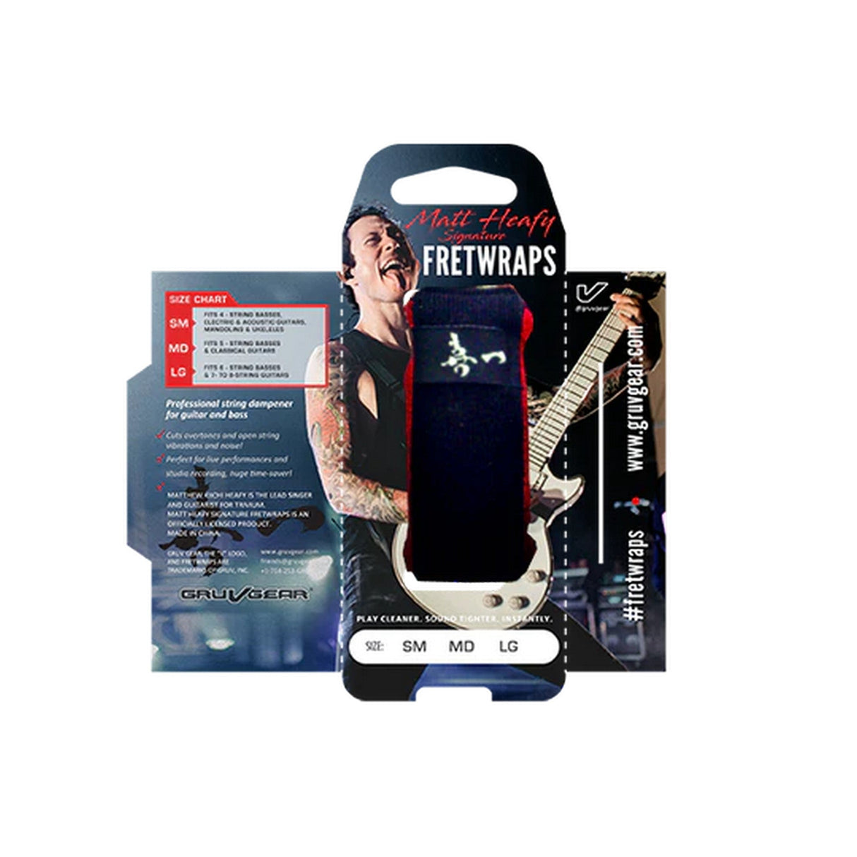 Gruv Gear FretWraps String Muter Matthew Kiichi Heafy Signature Edition Small - accessories