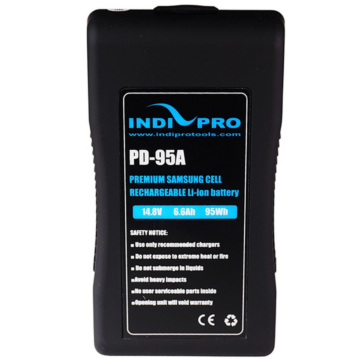 IndiPRO PD95A Compact 95Wh Gold-Mount Li-Ion Battery