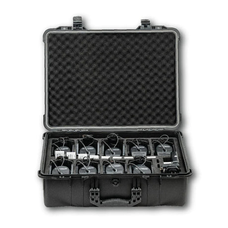 Pro Intercom WCASE9 Transport Case for up to 9 for Wireless Intercom Headsets