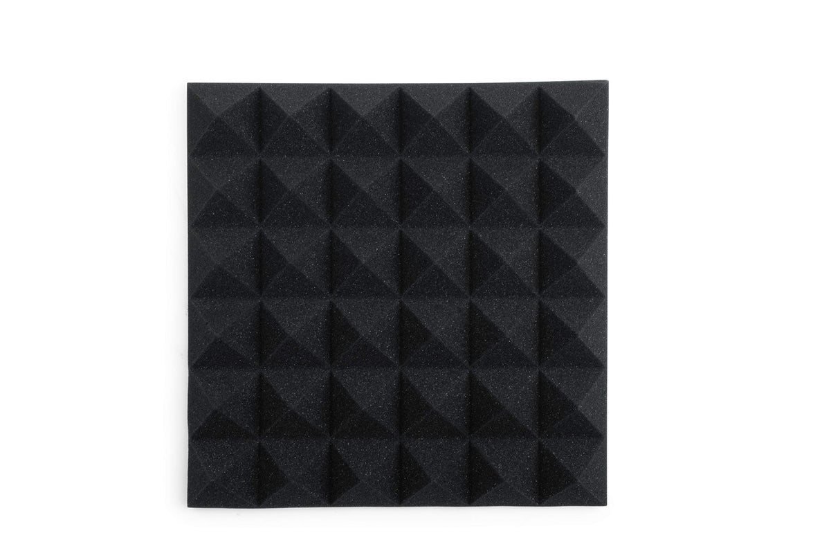 Gator GFW-ACPNL1212PCHA-8PK 8 Pack of Charcoal Acoustic Pyramid Panel 12 x 12 Inches