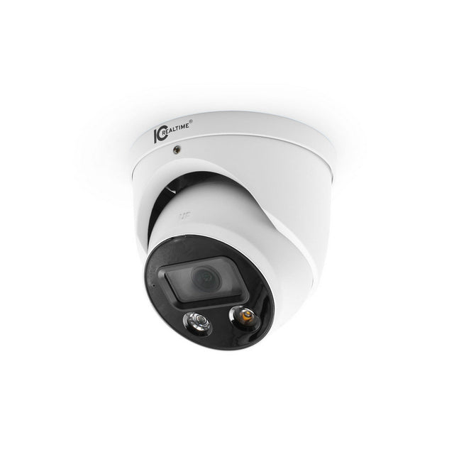 IC Realtime IPMX-E40F-ADW1 4MP IP Indoor/Outdoor Turret Eyeball Camera White