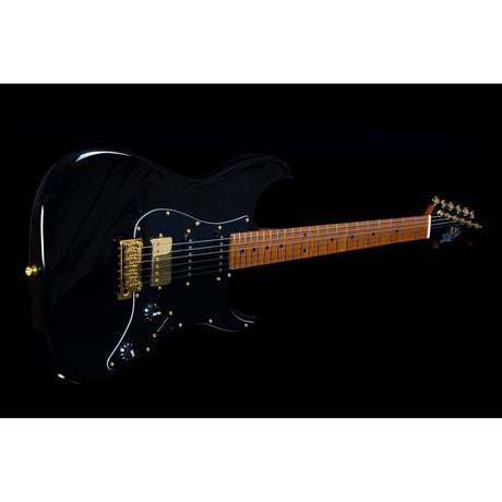 JET Guitars JS-400 BK G HSS Basswood Body Electric Guitar with Gold Hardware - guitar
