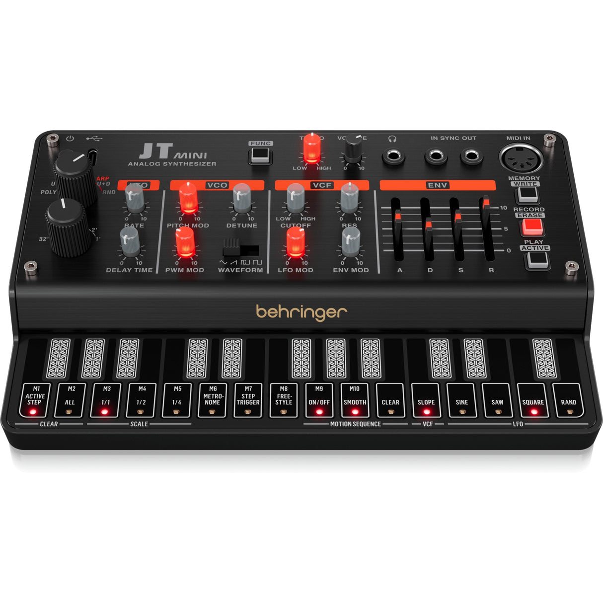 Behringer JT Mini Analog Polyphonic Synthesizer with Sequencer