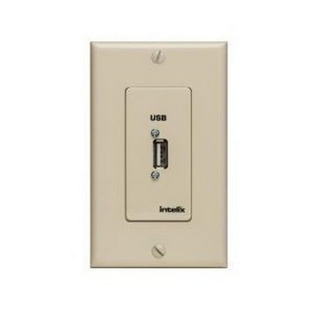 Intelix USB-WP-C-I Full-Speed USB Extender Wall Plate Client Side Ivory