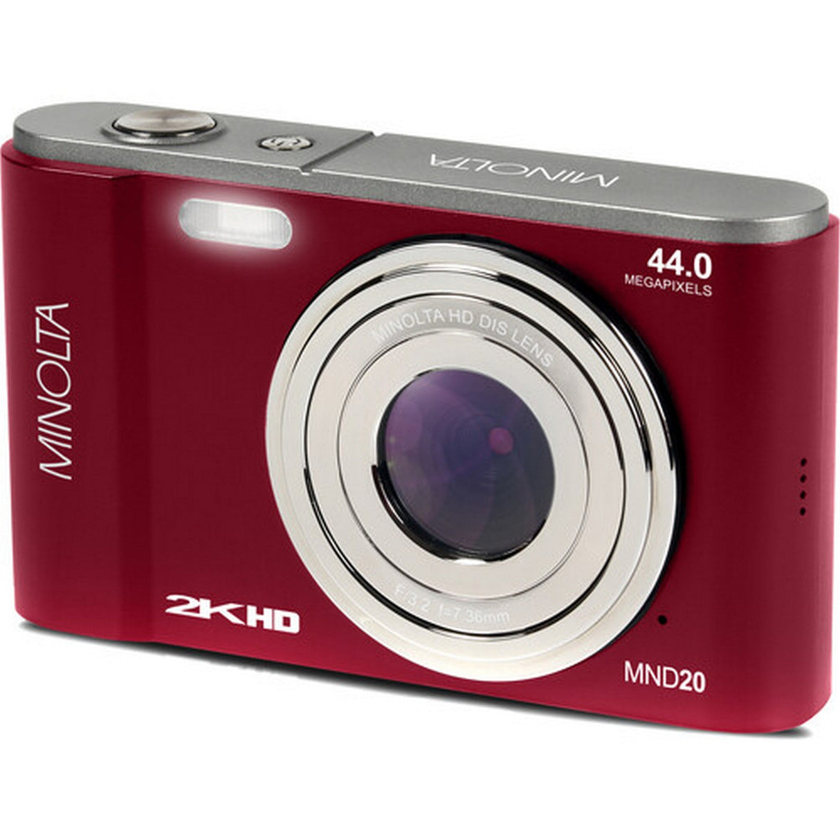 Minolta MND20 44 MP 2.7K Ultra HD Digital Camera Red