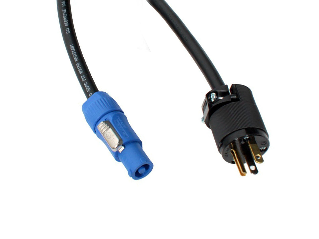 Elite Core PC12-AM-4 Neutrik PowerCon to Edison Male Power Cable 4-Foot