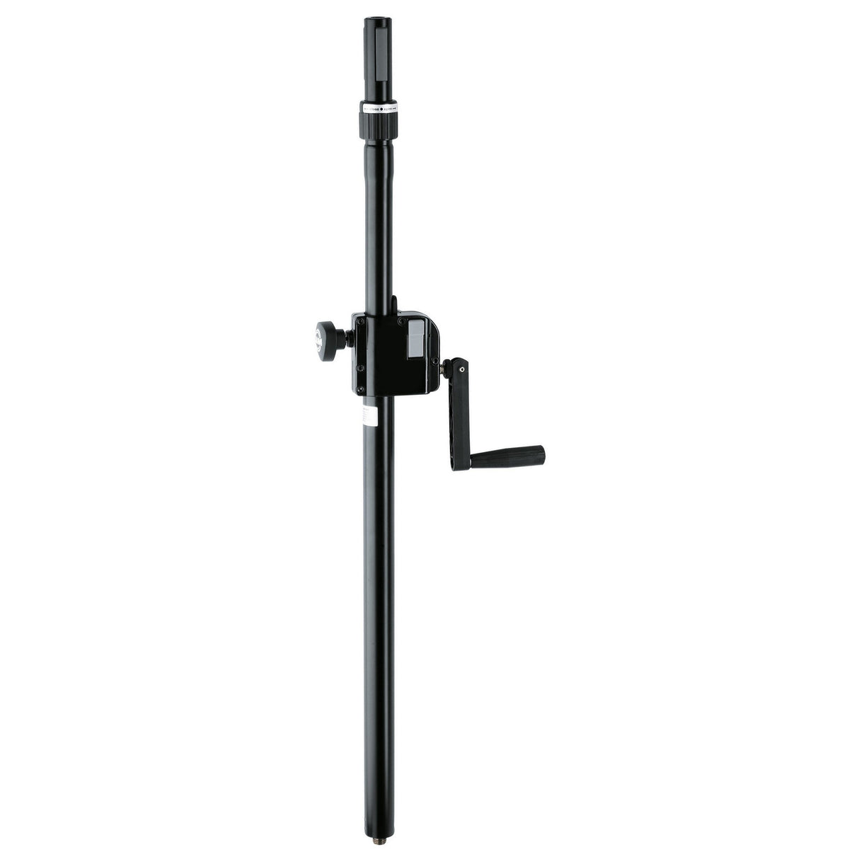 K&M 21340 Distance Rod with Hand Crank and Ring Lock Black