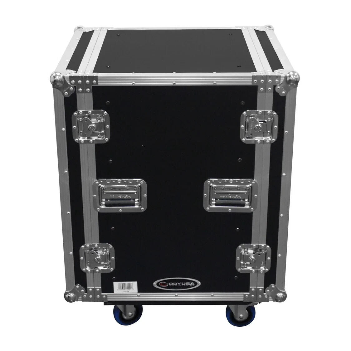 Odyssey 14 Space 22’’ Rackable Depth Shock Mount Rack with Wheels