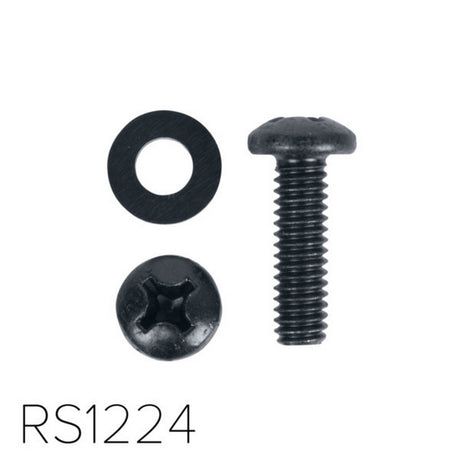 Lowell RS1224-100 12-24 Phillips Pan Head Screws Black 100-Pieces Bag