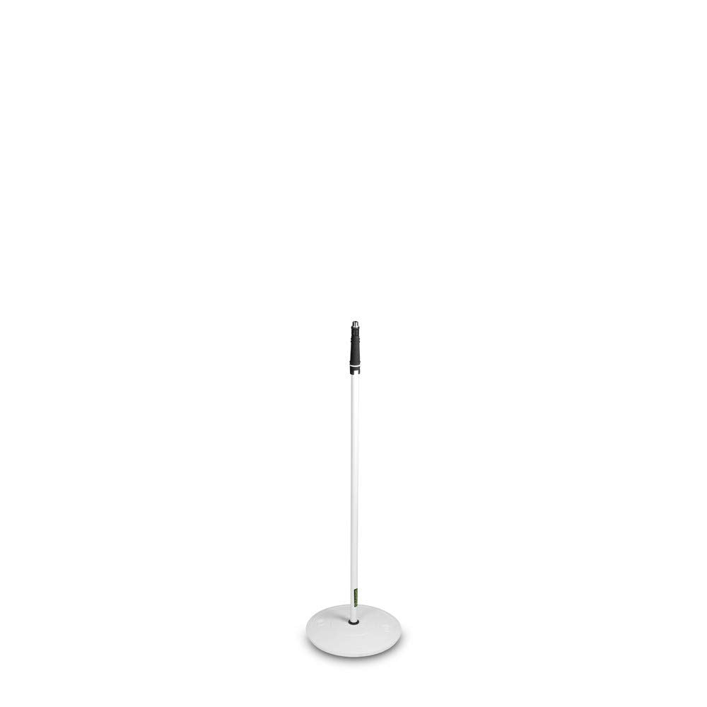 Gravity MS 23 W Microphone Stand with Round Base White