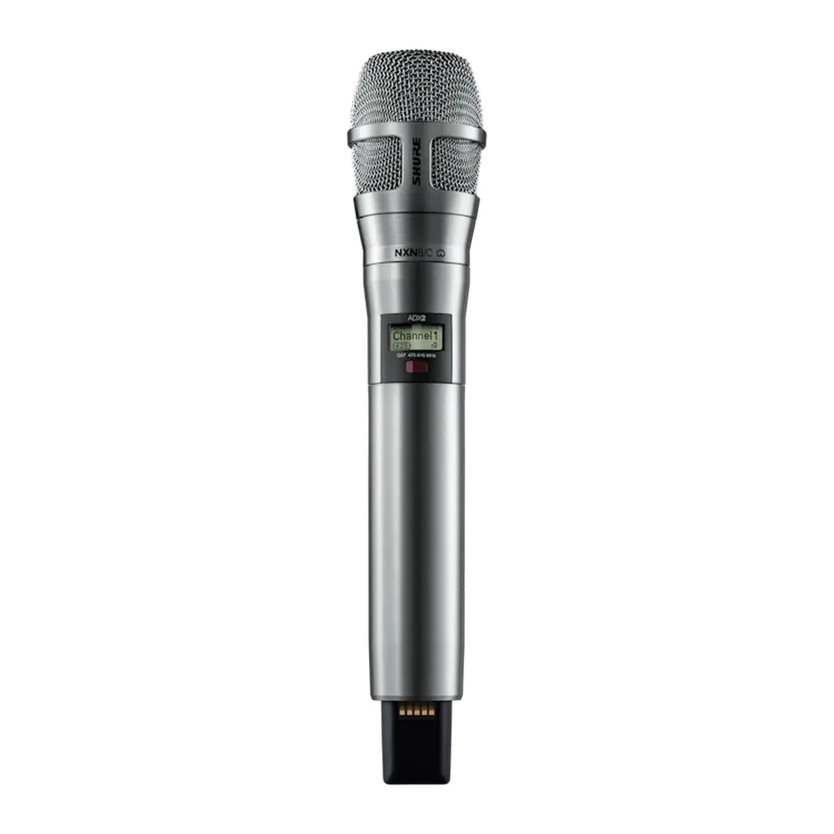 Shure ADX2/N8S Supercardioid Handheld Wireless Microphone Transmitter G57: 470-616 MHz - Nickel