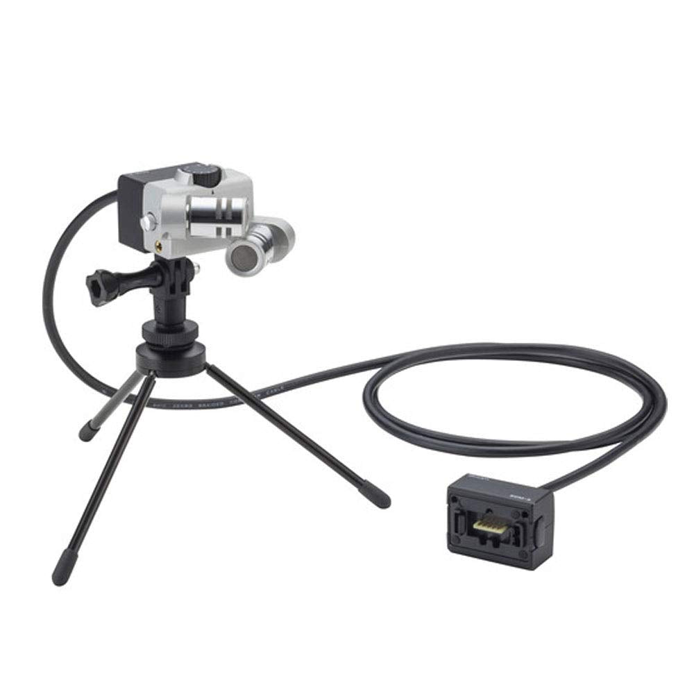 Zoom ECM-3 Hot Shoe Adapter Three Prong Mount 118 Inch Extension Cable for Capsules Tripods Boom Poles DSLRs Video