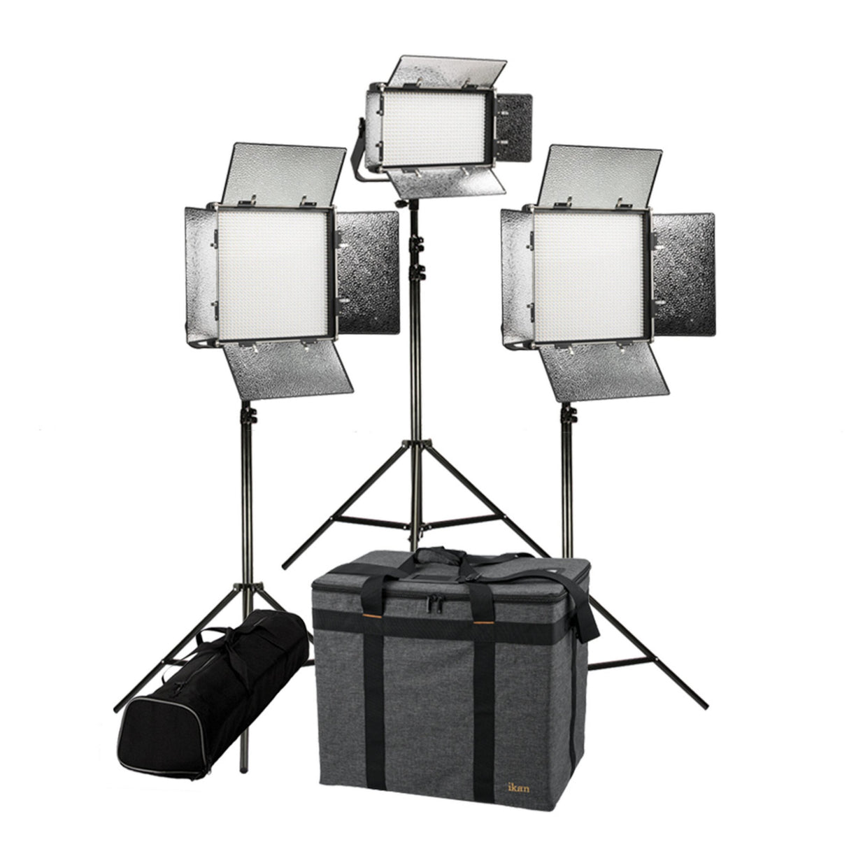 Ikan RB-2F1H Rayden Bi-Color 3-Point LED Light Kit with 2 RB10 1 RB5