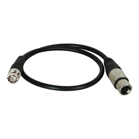 Laird Digital Cinema XLF-B-1.5 Premium Quality 3-Pin XLR Female to BNC Male Timecode Cable 18 Inch