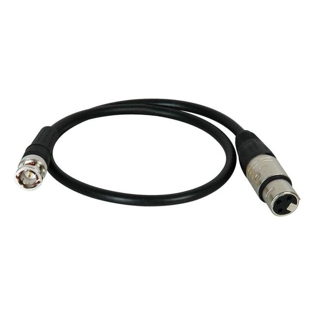 Laird Digital Cinema XLF-B-1.5 Premium Quality 3-Pin XLR Female to BNC Male Timecode Cable 18 Inch