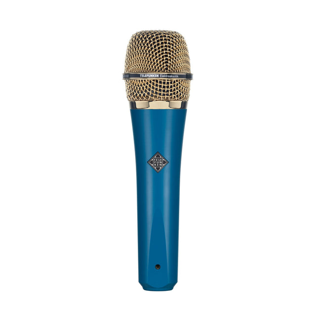 Telefunken M80 Supercardioid Handheld Dynamic Microphone Blue with Gold Grille