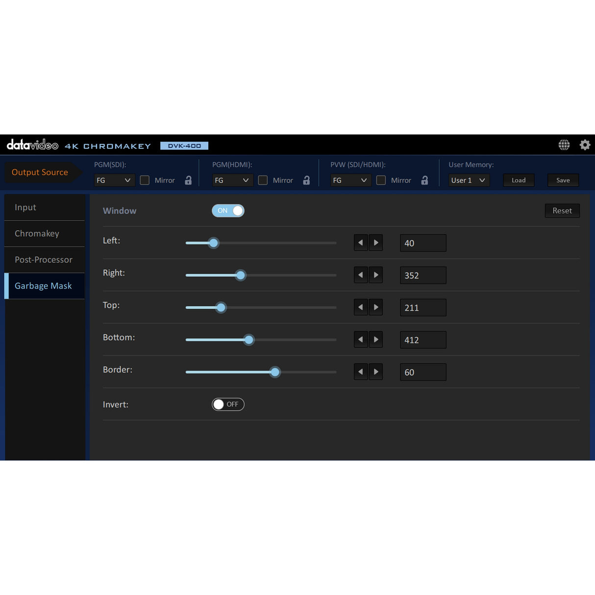 Datavideo DVK-400 4K Chromakeyer