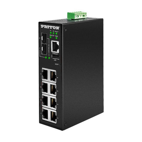 Fiberplex FP2008E/2SFP/DC Managed Industrial Gigabit Ethernet Switch 10 Port